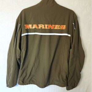 Marines Insport USMC Running Suit Jacket Sz Small Long Vented Reflective US Made